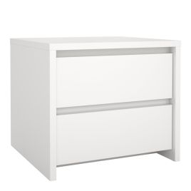 NEXORA Nightstand 2 Drawers White