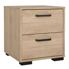 SOFI 2 Drawer Bedside Table - Light Oak