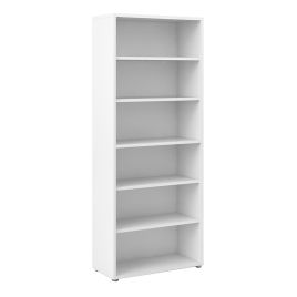 Prima Bookcase 5 Shelves in White - White