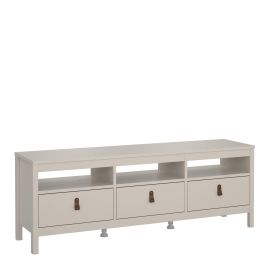 BURNLEY TV Unit 3 Drawers in Beige