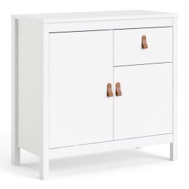 Barcelona Sideboard 2 doors + 1 drawer in White - White