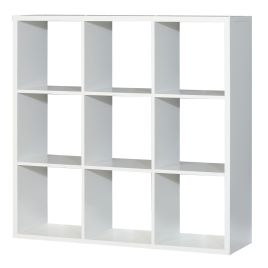Phillips Square Shaped 9 Open Cube Storage Unit - Matt White