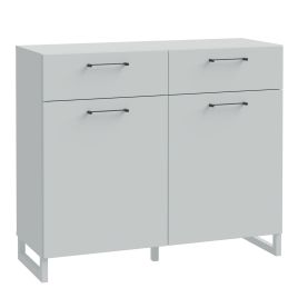 SULI 2 Door Large-sized Sideboard with 2 Drawers - Grey