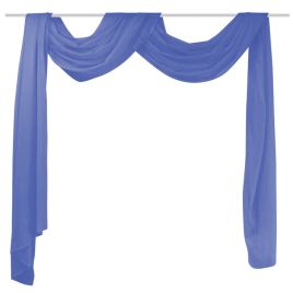 Voile Drape 140x600 cm Royal Blue