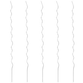 5 pcs Spiral Plant Supports 110 cm Galvanised Steel