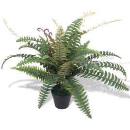 Artificial Fern Plant with Pot 60cm Green