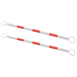 Retractable Traffic Cone Bars 2 pcs Plastic 116-197 cm