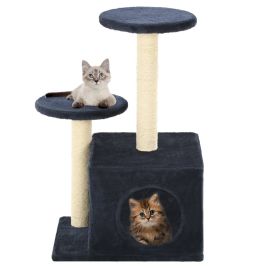 Cat Tree with Sisal Scratching Posts 60 cm Dark Blue