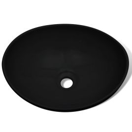 Ceramic Basin 40x33 cm Black Ceramic