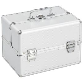 Make-up Case 22x30x21 cm Silver Aluminium