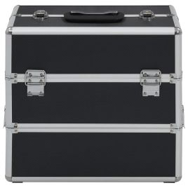 Make-up Case 37x24x35 cm Black Aluminium