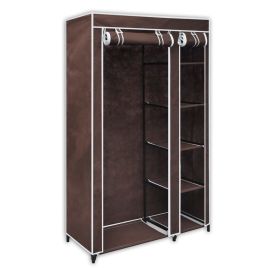 Fabric Wardrobe Rolled Up Door - Brown