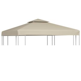 Gazebo Cover Canopy Replacement 310 g / m2 Beige 3 x 3 m