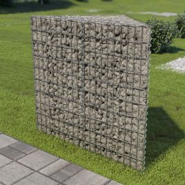 Gabion Raised Bed Galvanised Steel 75x75x100 cm