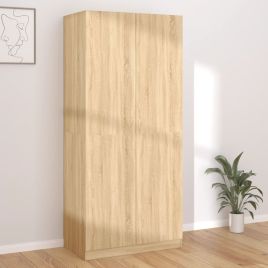Wardrobe - VALLETTA 2 Door Wardrobe Sonoma Oak 90cm