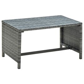 Coffee Table Anthracite 70x40x38 cm Poly Rattan