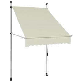 Manual Retractable Awning 100 cm Cream