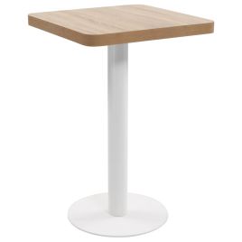 Bistro Table Light Brown 50x50 cm MDF