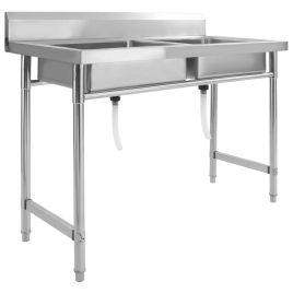 Kitchen Sink Double Basin Stainless Steel