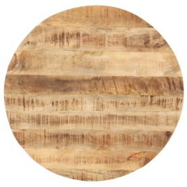 Table Top Solid Mango Wood Round 25-27 mm 80 cm
