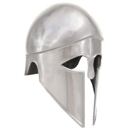 Greek Warrior Helmet Antique Replica LARP Silver Steel