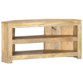 Corner TV Cabinet 90x45x45 cm Solid Mango Wood