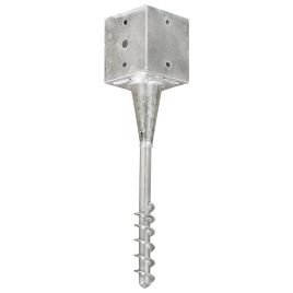 Ground Spikes 6 pcs Silver 12x12x56 cm Galvanised Steel