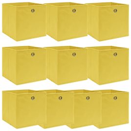 ELOLOFT Storage Boxes 10 pcs 32x32x32 cm Fabric - Yellow