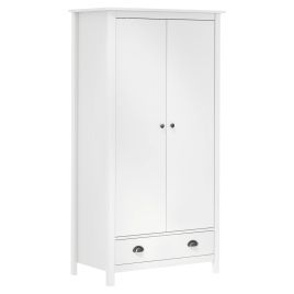 Wardrobe - PETRA I 2 Door Wardrobe White 89cm