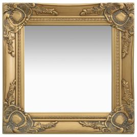Wall Mirror Baroque Style 40x40 cm Gold