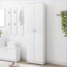 Hallway Wardrobe White 55x25x189cm Engineered Wood