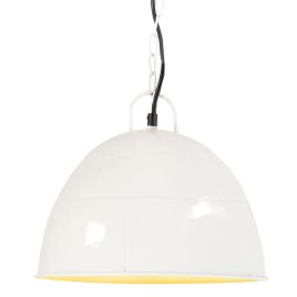 Industrial Vintage Hanging Lamp 25 W White Round 31 cm E27