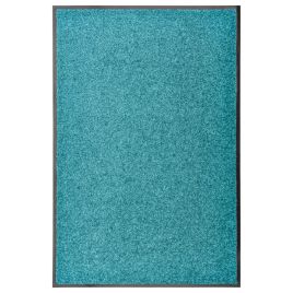 Doormat Washable Cyan 60x90 cm