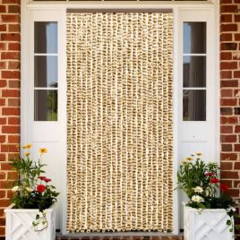 Insect Curtain Beige and Brown 56x185 cm Chenille