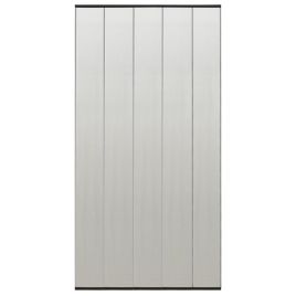 Insect Door Screen with 5-Piece Mesh Curtain Black 120x240 cm