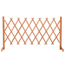 Garden Trellis Fence Orange 150x80 cm Solid Firwood