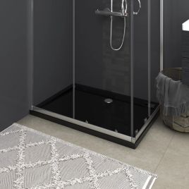 Black Rectangular ABS Shower Tray