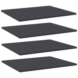 Bookshelf Boards 4 pcs Grey 60x50x1.5 cm Engineered Wood