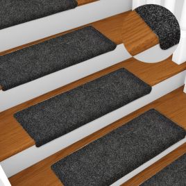 Stair Mats 5 Pcs Grey 65x21x4cm Needle Punch
