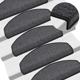 Stair Mats 10 Pcs 65x24x4cm Anthracite