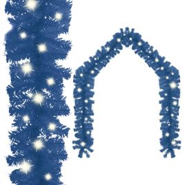 Geile Christmas Garland with LED Lights 10 m Blue