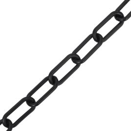 Warning Chain Black 100 m Ø8 mm Plastic