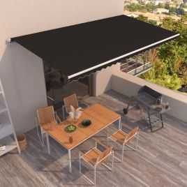 Manual Retractable Awning 600x350cm Anthracite