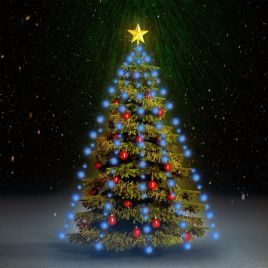 Faune Christmas Tree Net Lights with 210 LEDs Blue 210cm