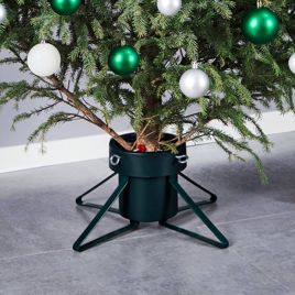 HIVREL Christmas Tree Stand Black 46x46x19 cm