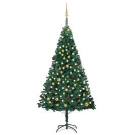 Frois Pre-lit Christmas Tree with Ball Set Green 210cm