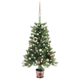 FROSTYN Artificial Pre-lit Christmas Tree with Ball Set 65 cm Green