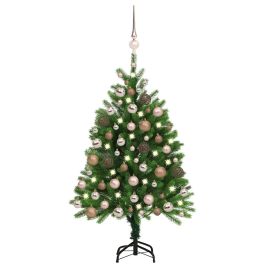 FROSTYN Artificial Pre-lit Christmas Tree with Ball Set 120 cm Green