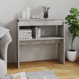 Console Table Concrete Grey 80x30x80 cm Chipboard