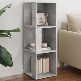 Corner Cabinet Concrete Grey 33x33x100 cm Engineered Wood